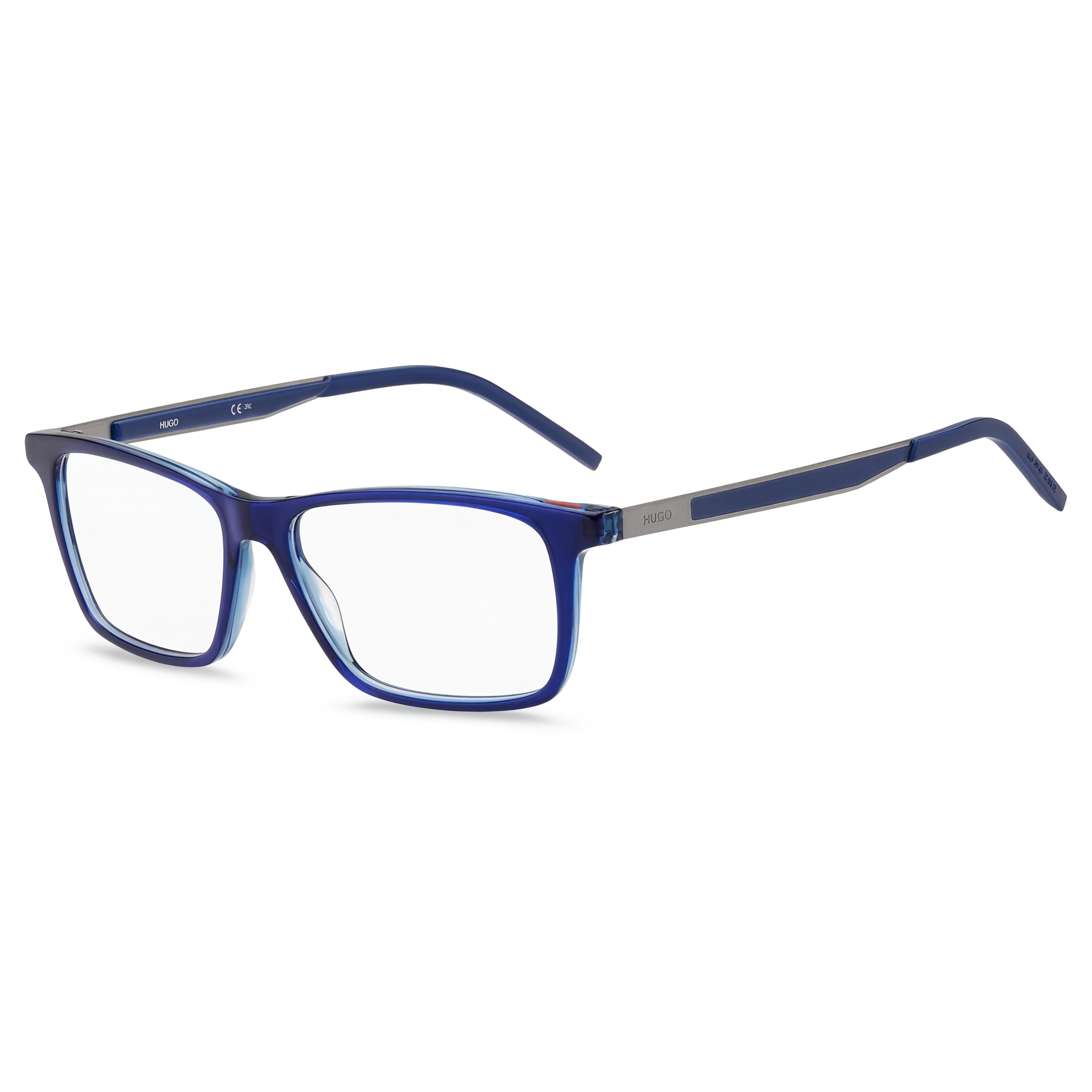 Gafas de Sol HUGO Modern de Mujer, Montura Azul Celeste de Acetato con Lentes de Policarbonato, Ancho de Lente 55 mm, Photo 1