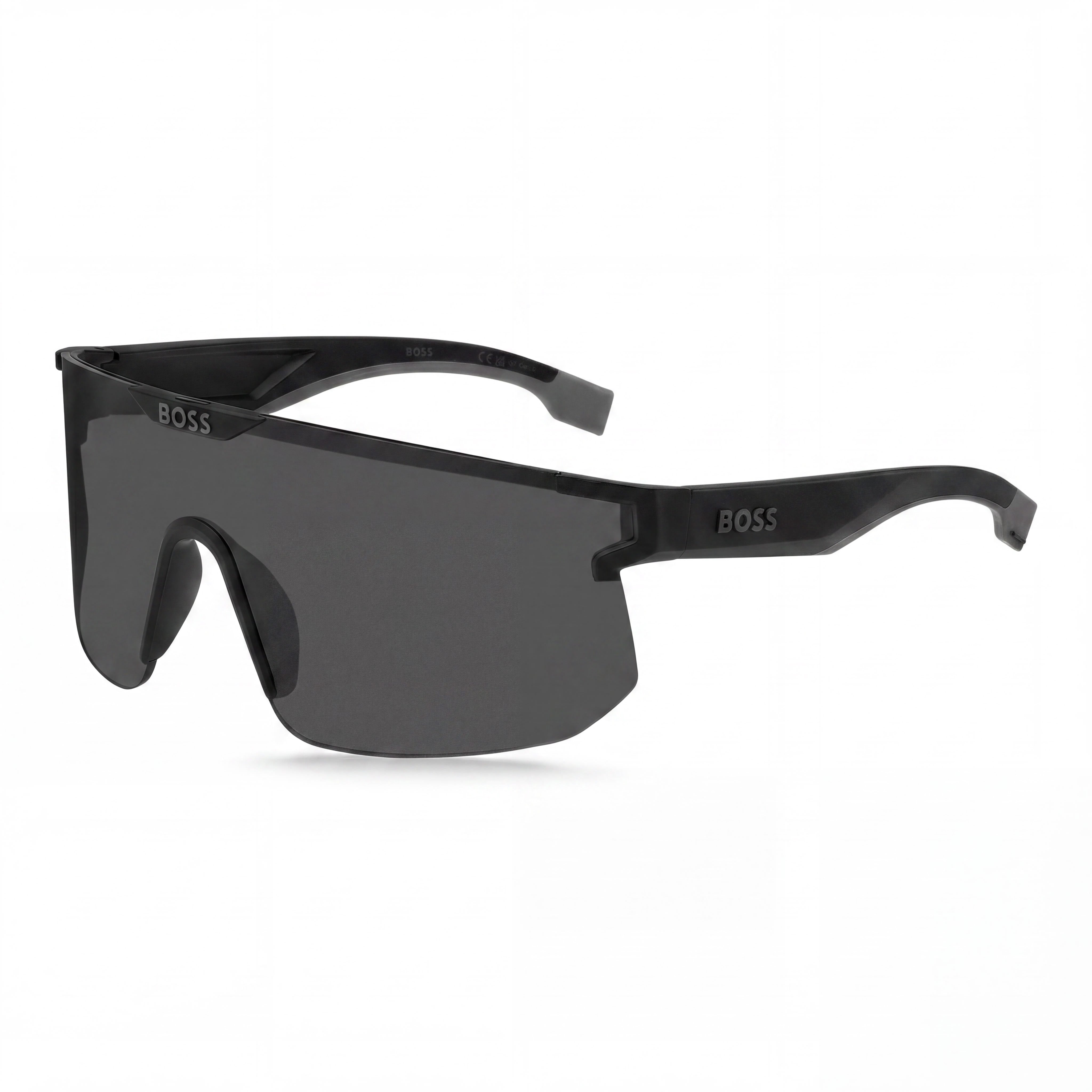 Hugo Boss 1500/S Unisex Matte Black Grey Dark Grey ECO POLYAMIDE Frame Grey High Contrast Non-Polarized UV Protection Sunglasses 99-01-125, Photo 1