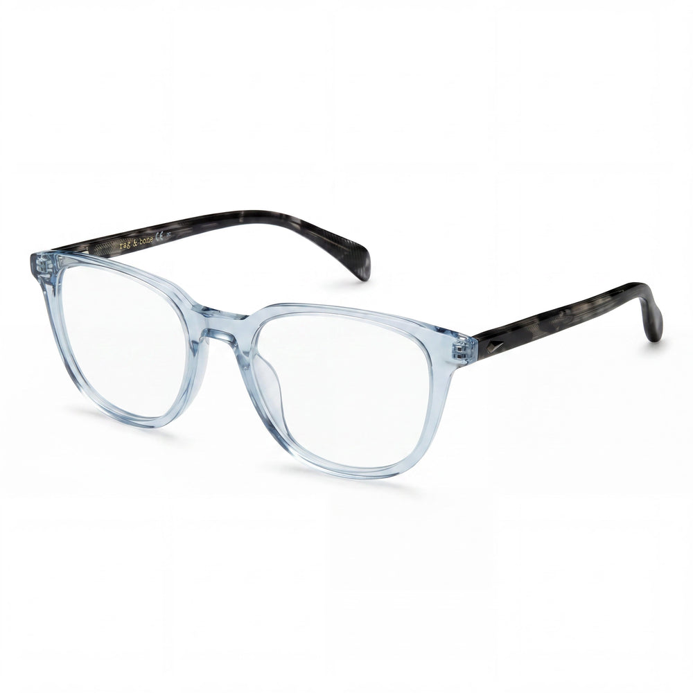 Gafas de sol casuales para hombre rag & bone Rnb7052 con montura de acetato beige y lentes de policarbonato, ancho de lente de 51 mm