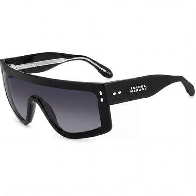 Gafas de sol Isabel Marant Trendy de acetato con protección UV para mujer, montura negra y gris, 99 mm