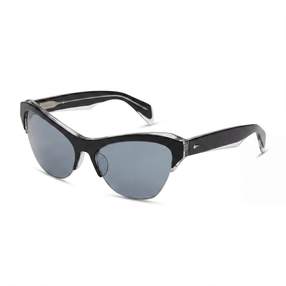 Gafas de sol con montura de plástico gris y negro para mujer de Rag & Bone Modern Heritage de 61 mm