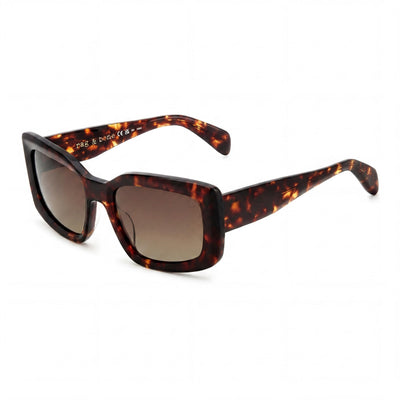 rag & bone Modern Women's Havana Brown Acetate Frame with Havana Lenses UV Protected Sunglasses 54mm