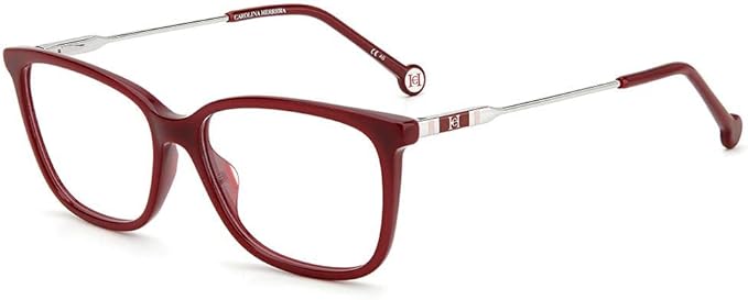 Carolina Herrera Women Rectangle, Full Rim Burgundi Sunglasses (106107LHF5415)