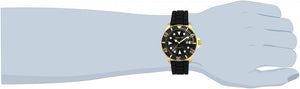 Invicta Men's Pro Diver Stainless Steel Quartz Watch with Silicone Strap, Black, 22 (Model: 90302) | Wixez