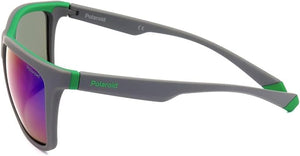 Polaroid Men's Gray Rectangular Sunglasses - buy online