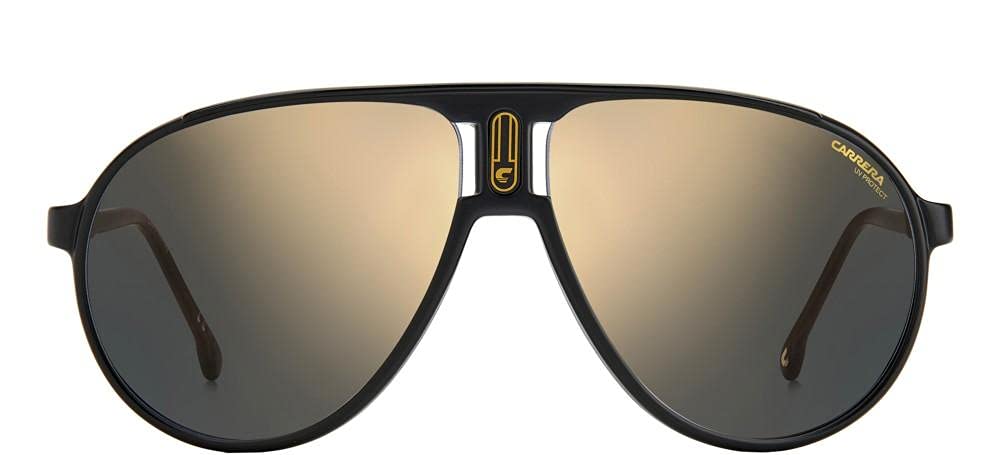 Gafas de sol Carrera Aviator, negro mate con lentes de bronce gris Champion65/N 003 Jo Tamaño de lente: 62 mm