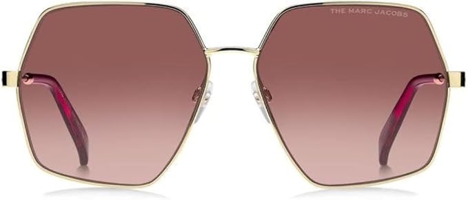 buy Marc Jacobs Women's Gold Geometric Sunglasses (MARC 575/S 0J5G 3X)