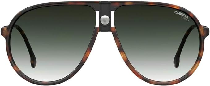 Carrera Men's Pilot Dark Havana/Green Shaded Sunglasses