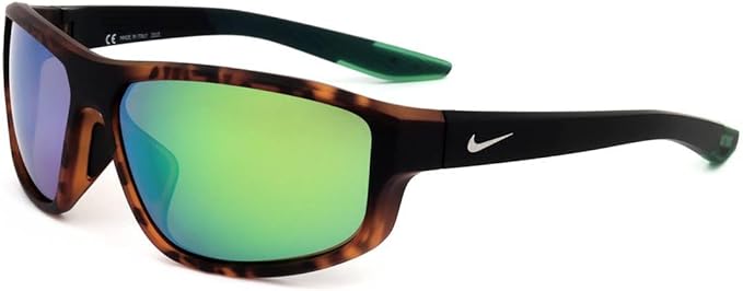 Nike Unisex Tortoise Rectangular Sunglasses (DJ0803 220)