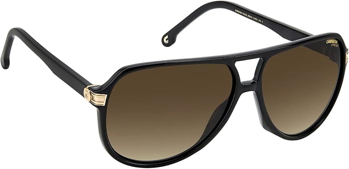 Carrera Aviator Black/Gold Unisex Sunglasses