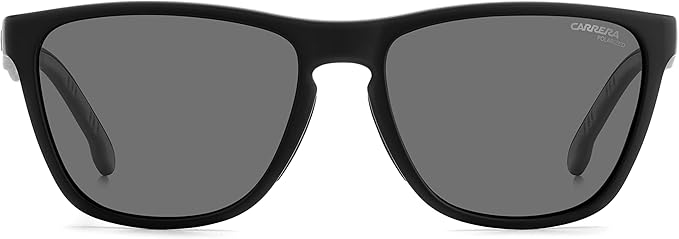 Carrera Unisex Square Matte Black Polarized Sunglasses (8058/S 003)