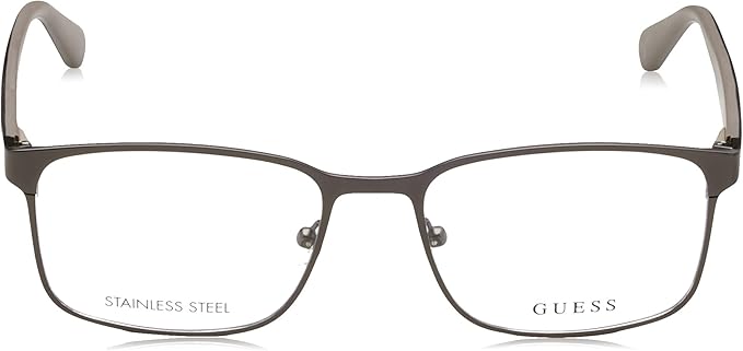 Guess Men's Grey Rectangular Eyeglasses 
