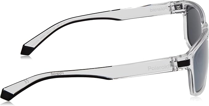 Polaroid Men's Black Rectangular Sunglasses - buy online