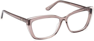 Guess Women's Lightweight Beige Square Eyeglasses