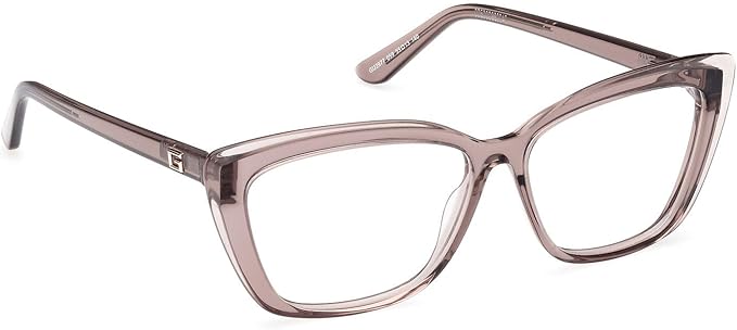 Guess Women's Lightweight Beige Square Eyeglasses