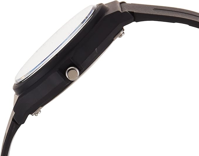 buy Casio Unisex MW59-7EV Black Resin Quartz Watch with White Dial