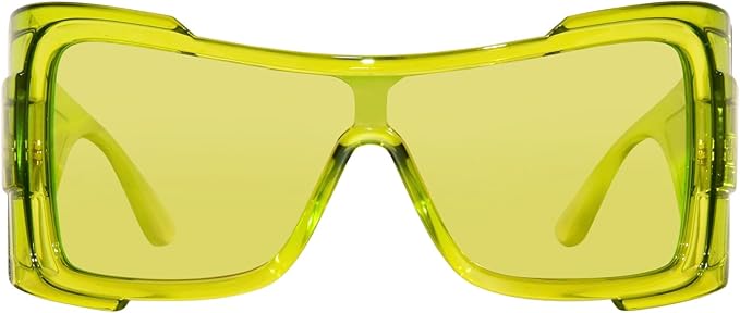 Versace Unisex Green Shield Sunglasses