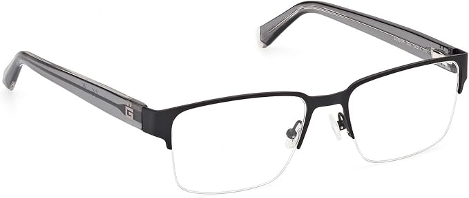 Guess Men's Sleek Black Rectangular Eyeglasses