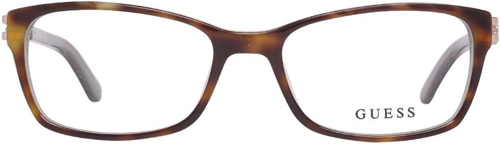 Guess Women's Havana Geometric Eyeglasses