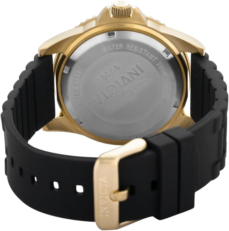 order Invicta Men's Pro Diver Stainless Steel Quartz Watch with Silicone Strap, Black, 22 (Model: 90302)