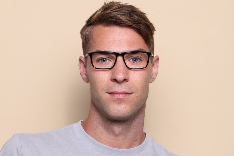 Carrera Men's Havana Rectangular Eyeglasses - buy online