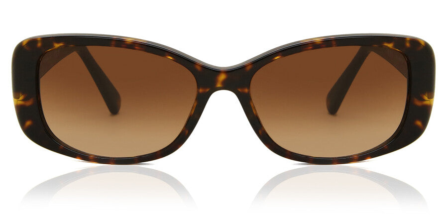 Coach Women's Dark Tortoise Rectangular Sunglasses