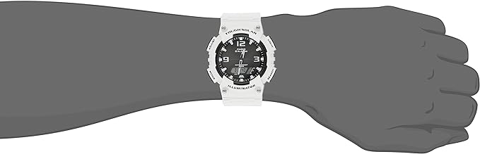 Men's Casio Analog-Digital White Watch, Model AQS810WC-7AV, White/Black - buy online