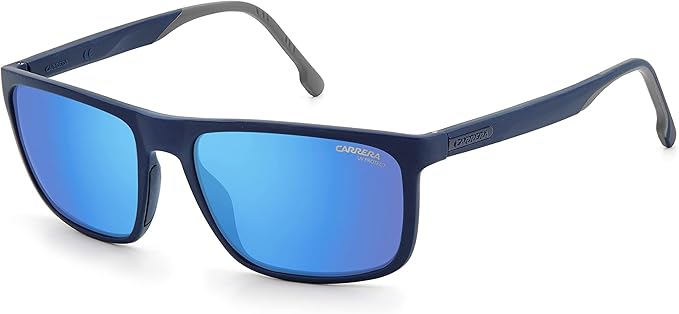 Gafas de sol Carrera unisex rectangulares con espejo azul (CA8047/S PJP XT)