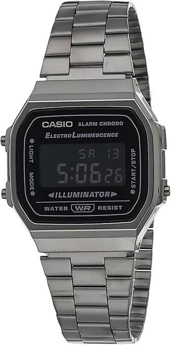Casio Digital Watch for Men | Black Steel, Chronograph Watch