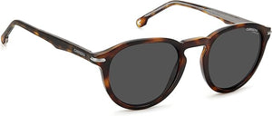 Carrera Men's Round Full-Rim Havana/Grey Sunglasses (CA277S)