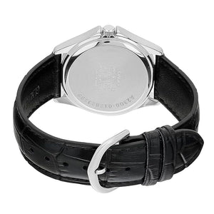 Casio White Dial Men's Watch | Leather Band Quartz Analog