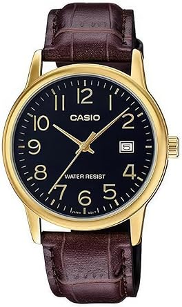 Reloj analógico dorado Casio para hombre MTP-V002GL-1B