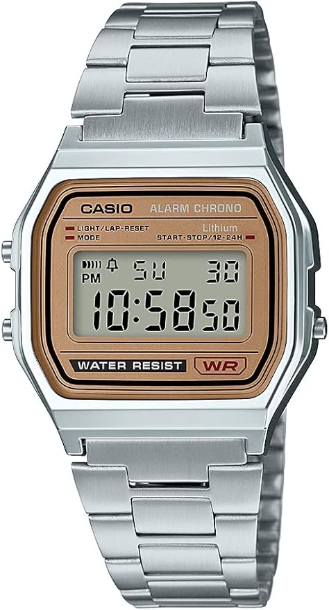 Casio Vintage Digital Watch for Men | Model A158WEA-9CF, LED Light