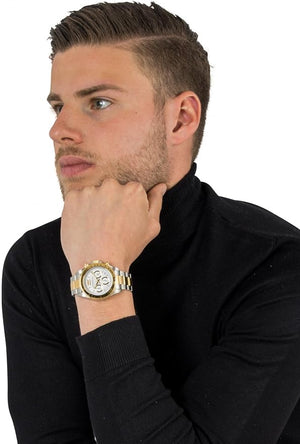 Invicta Speedway Chronograph Gold Watch for Men, 200M Water Resist (Model: 9212) - buy online