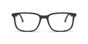 Carrera Unisex Rectangular Eyeglass Frames – Black, 54mm, Clip-On Compatible