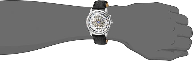 Invicta 22610 Men's Objet D Art Automatic Stainless Steel and Leather Casual Black Watch - buy online