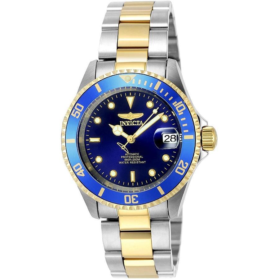 Invicta 8928OB Pro Diver Stainless Steel Automatic Watch, Two-Tone, Blue Dial