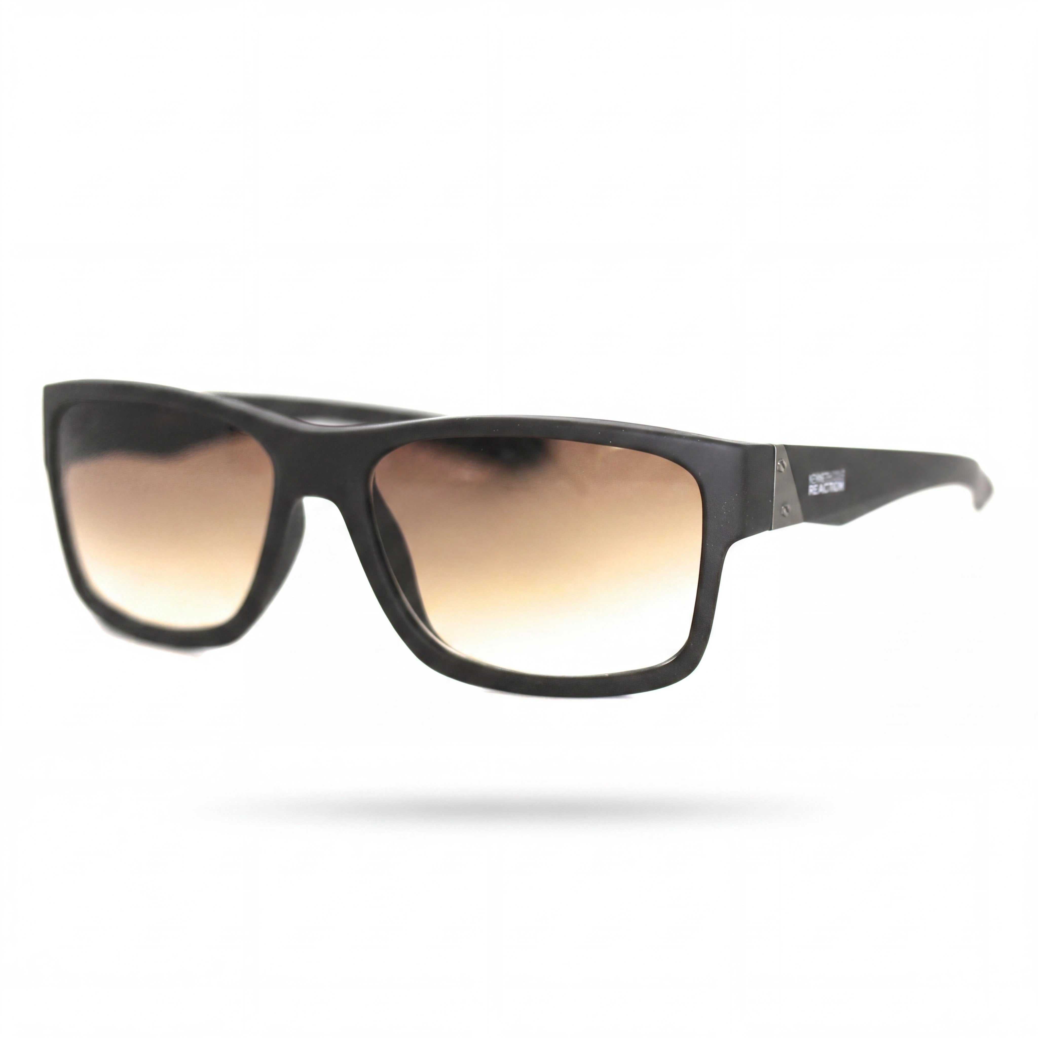 Gafas de sol cuadradas de plástico marrón mate para hombre Kenneth Cole Kc1249, lentes degradadas marrones, 100% protección UV, 45-17-138mm, Photo 1