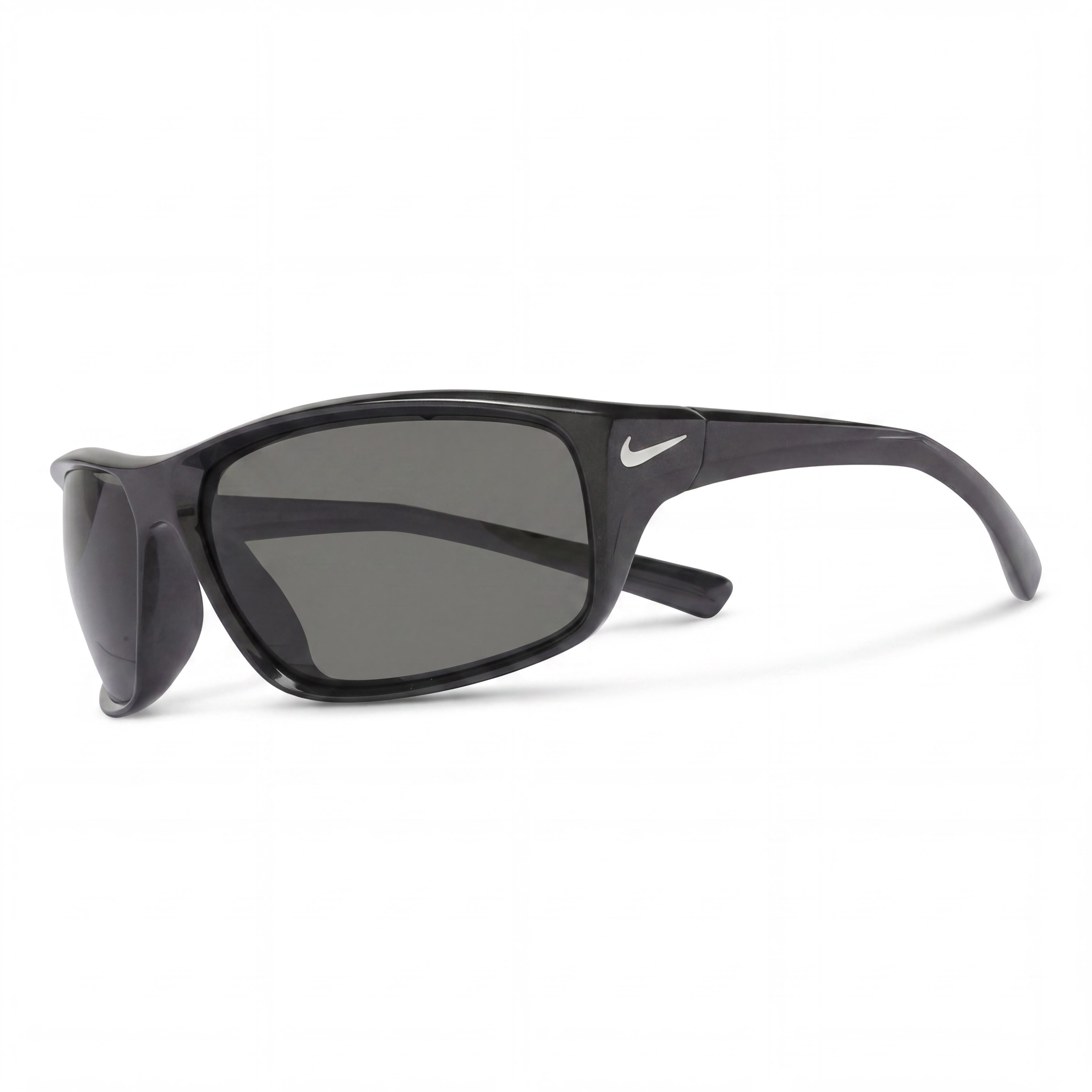 Gafas de sol Nike Adrenaline unisex ligeras de plástico, montura plateada, lentes grises no polarizadas con protección UV de 64 mm, Photo 1