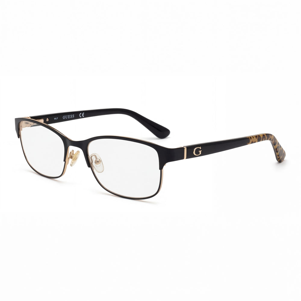 GUESS gu2614 Unisex Eyeglasses with Matte Black & Matte Gold Metal Frame, Non- Lenses 52/17/135