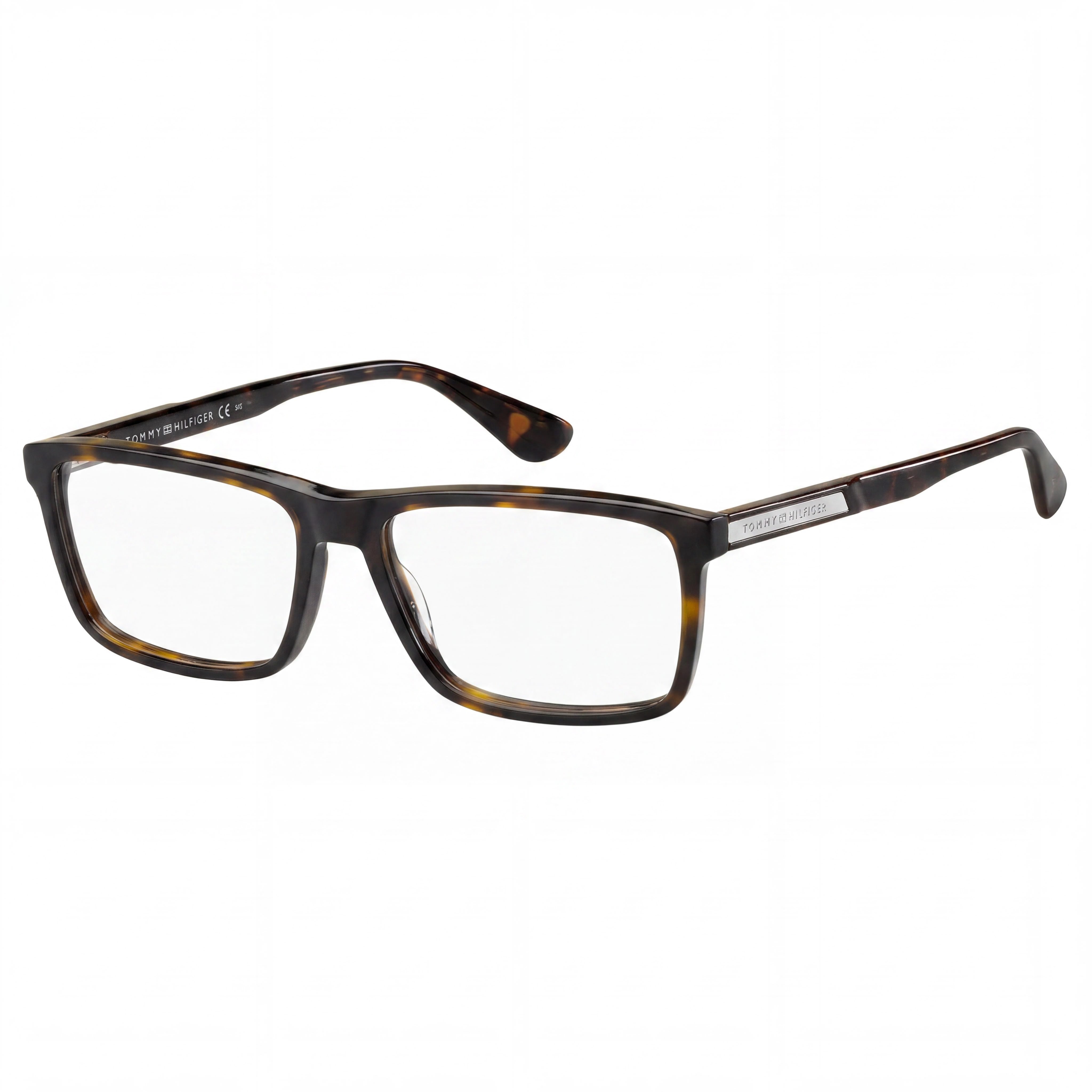 Tommy Hilfiger Th 1549 Unisex Multicolour Acetate Eyeglasses with Non- Havana Lenses, 55mm, Photo 1