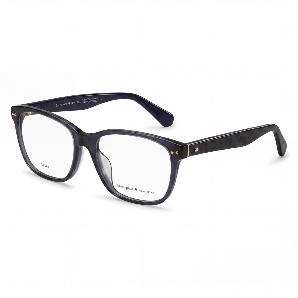 kate spade new york Cailin/F Montura óptica de acetato para mujer en Violet Marbleme - Lente 52 mm, Puente 16 mm, Patilla 145 mm