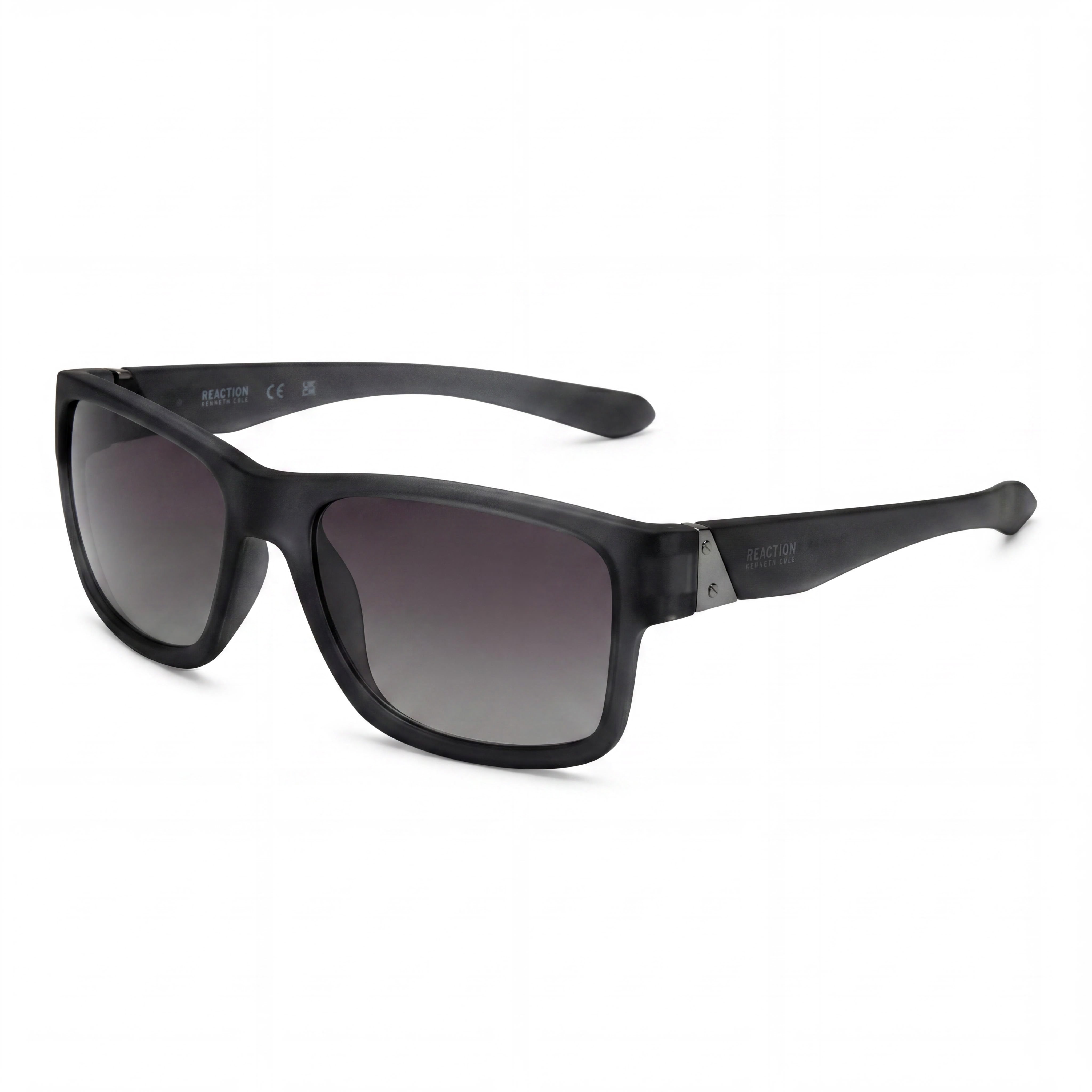 Kenneth Cole KC1246 Women's Square Plastic Grey Smoke Gradient Non-Polarized 100% UV 58mm Sunglasses, Photo 1