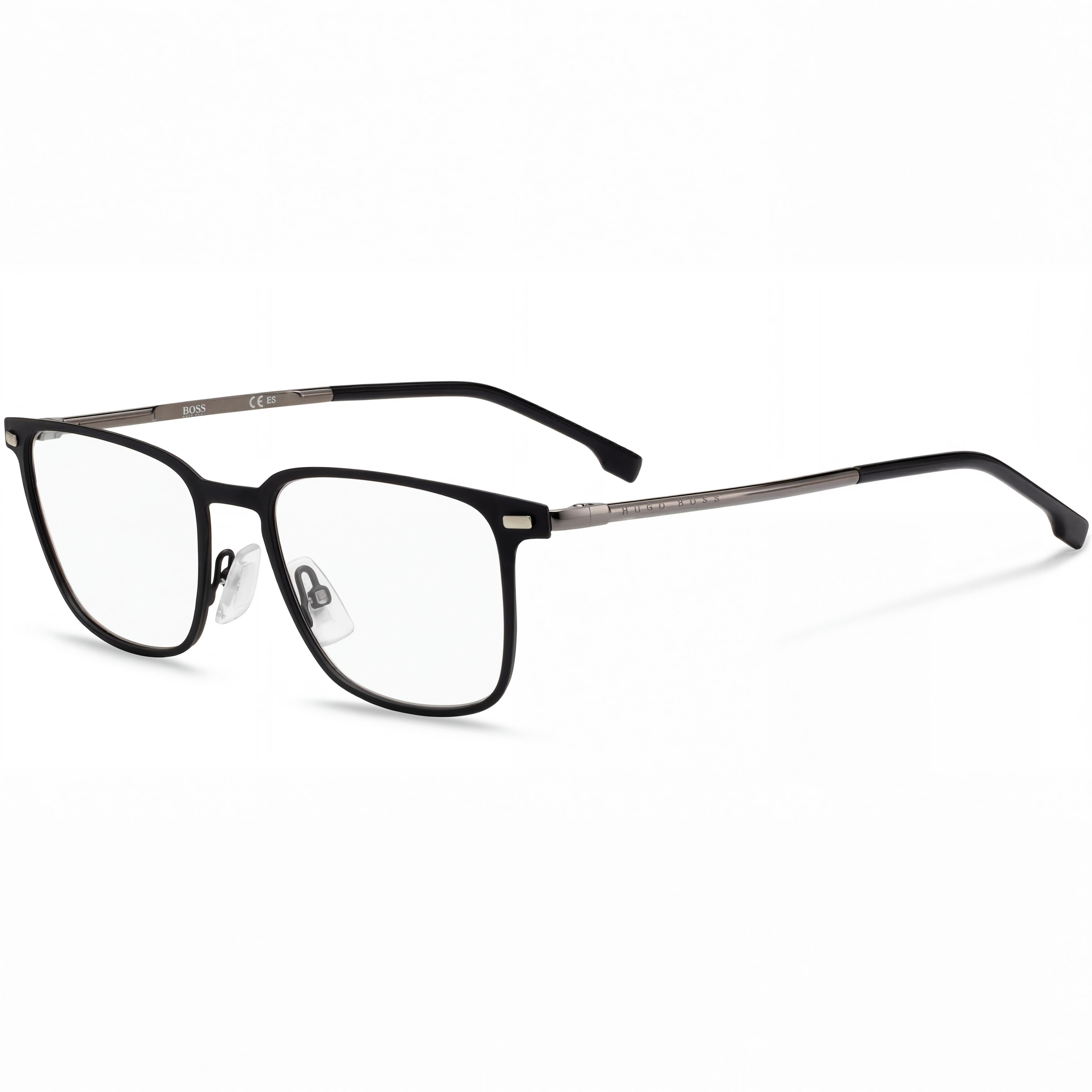 Hugo Boss Boss 1021 Men's Eyeglasses with Metal Frame in Matte Black finish, featuring a 52mm Lens Width., Photo 1