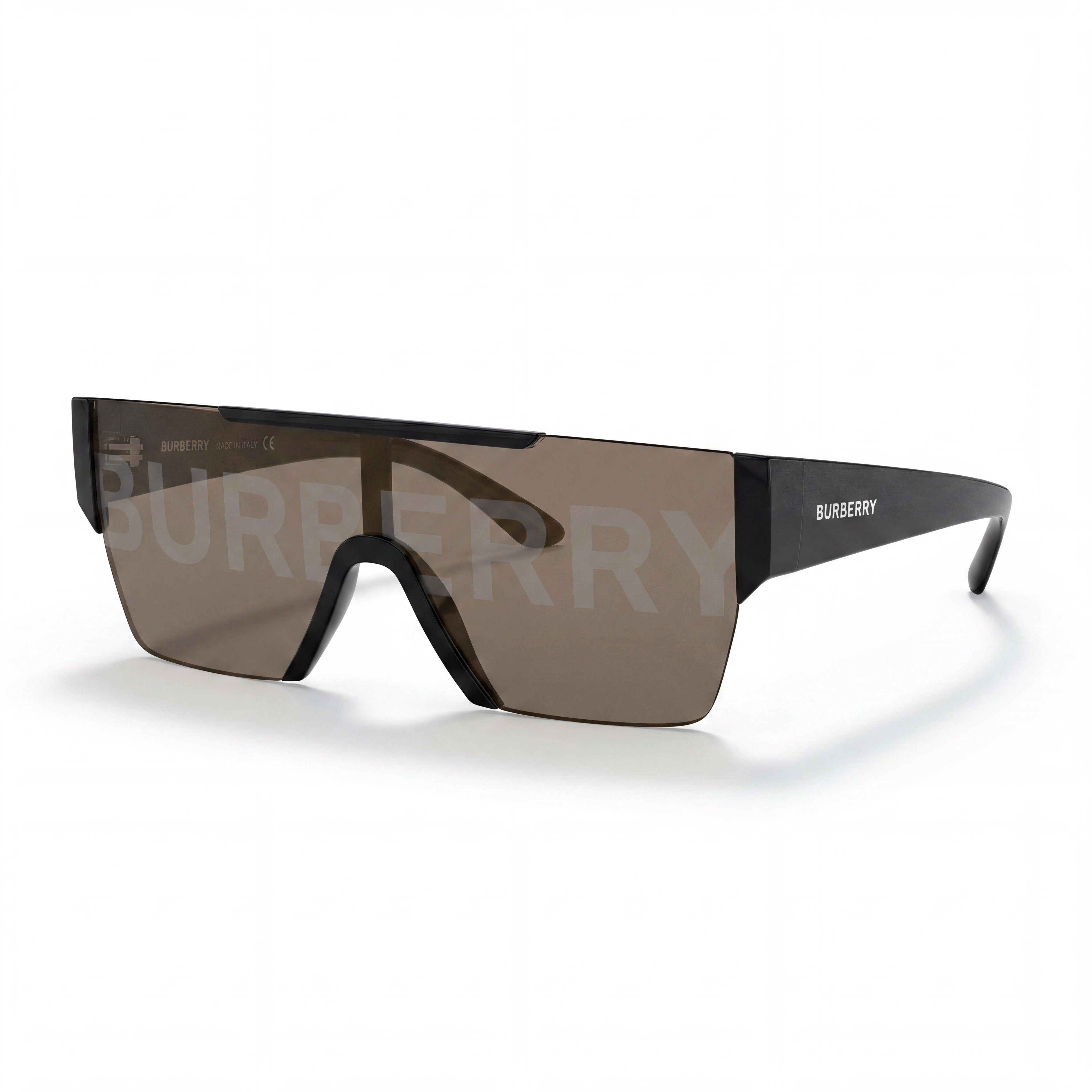BURBERRY Be 4291 Unisex Black Plastic Gold Mirror Polycarbonate UV Protection Lightweight Sunglasses 38-138-140mm, Photo 1