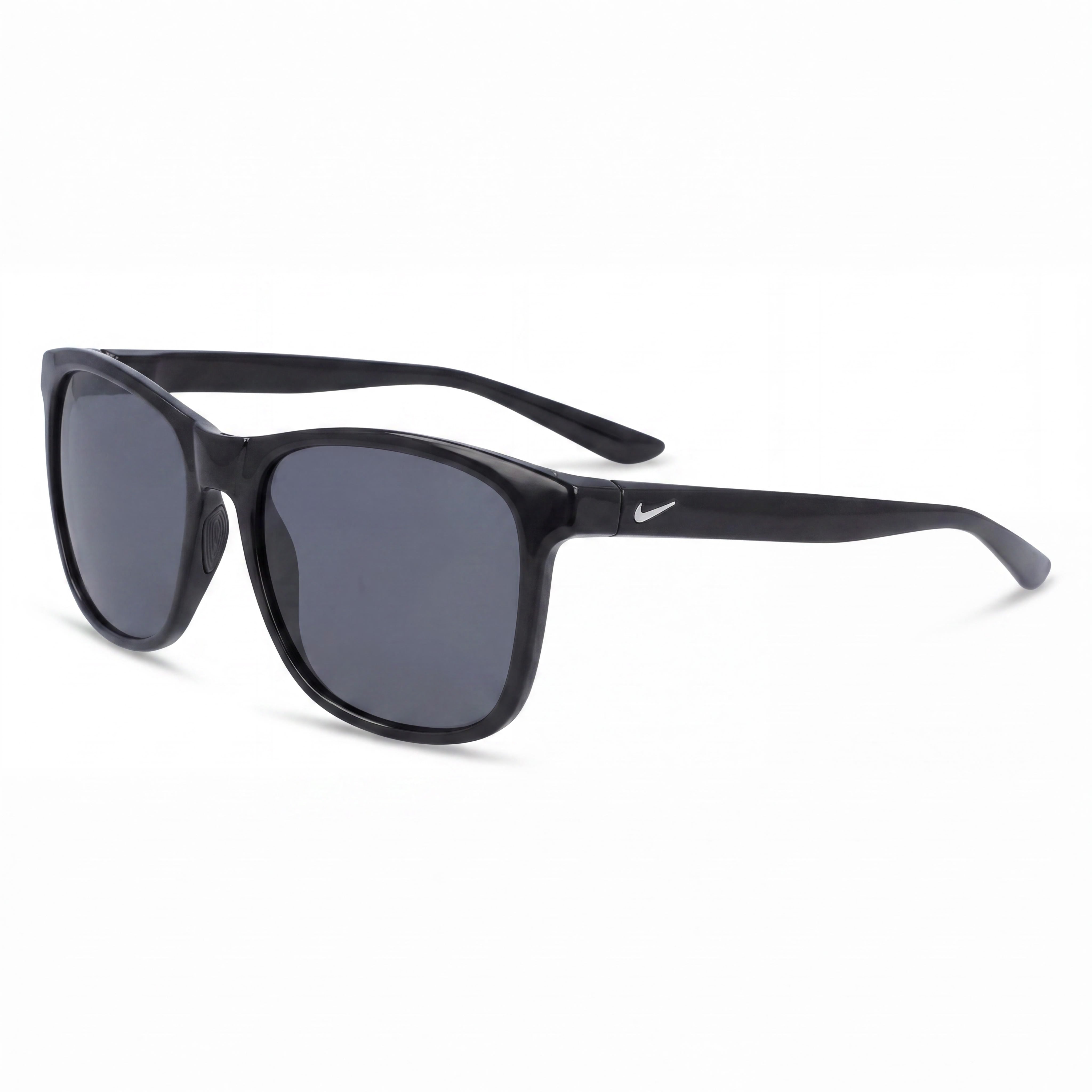 Gafas de sol Wayfarer Nike Passage Ev1199 unisex con montura de plástico negra y lentes gris oscuro sin polarizar con protección UV de 55 mm, Photo 1