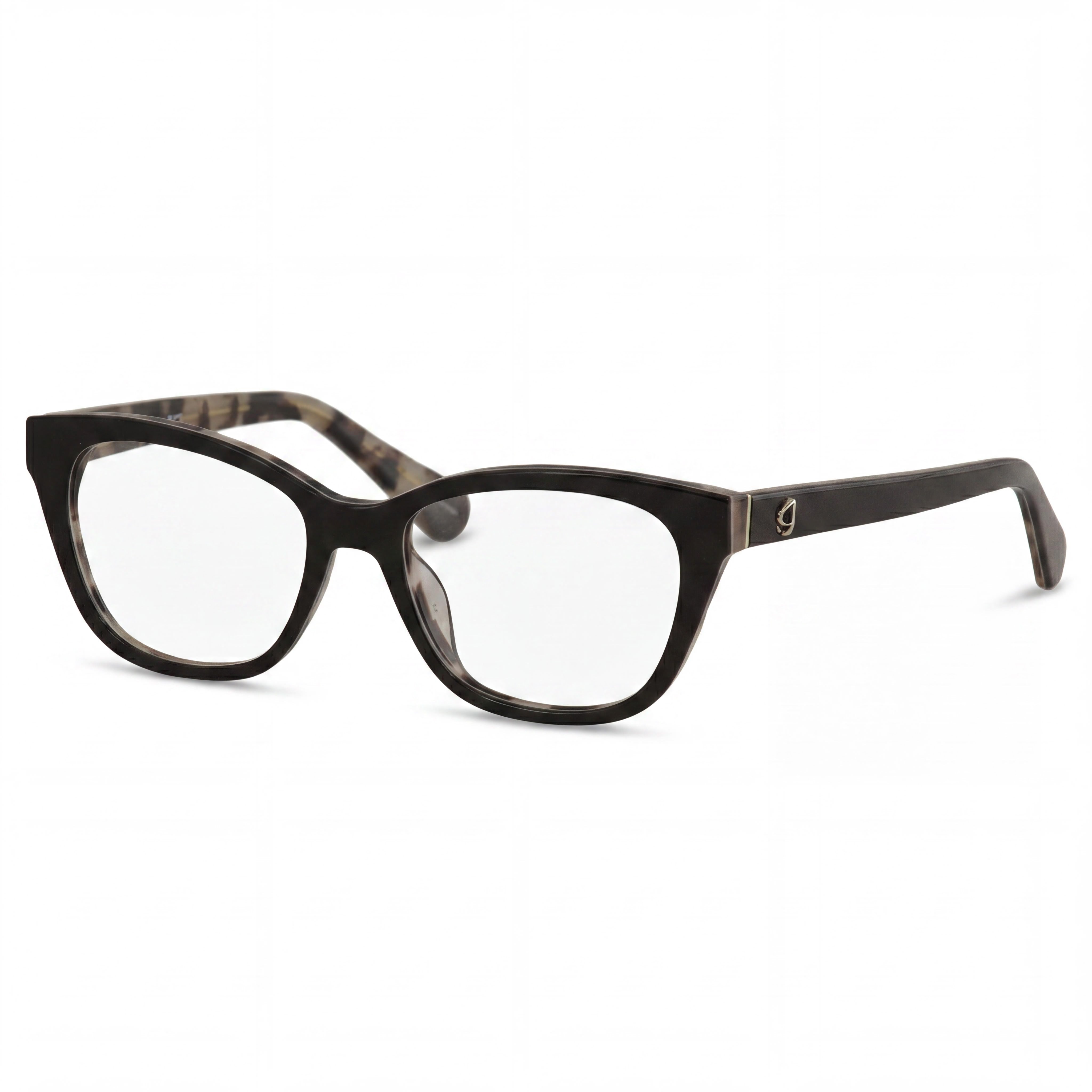 kate spade new york Carolan Women's Black Pink Havana Plastic Fashion Eyewear with Black Non- Lenses 50mm, Photo 1