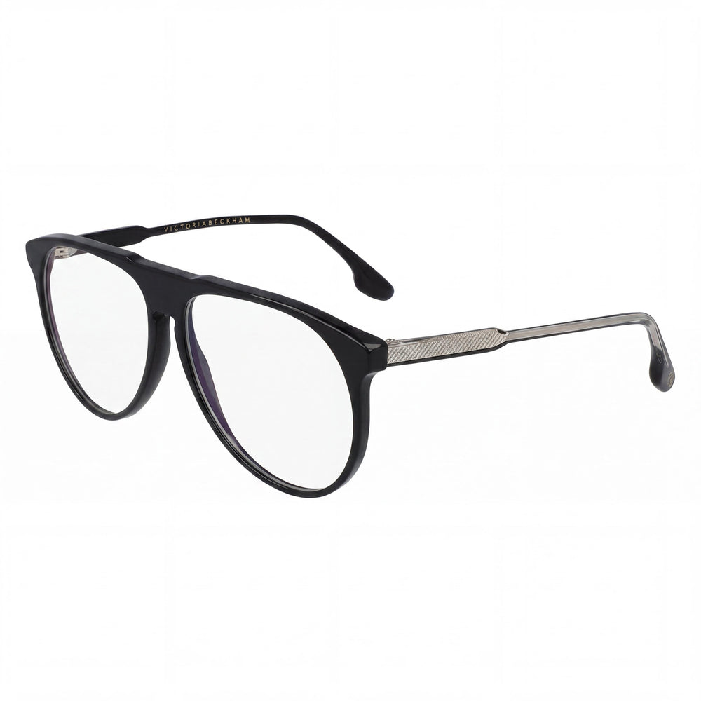 Gafas de sol Victoria Beckham Vb2602 de hombre con montura de metal negro y lentes de policarbonato, ancho de lente de 58 mm