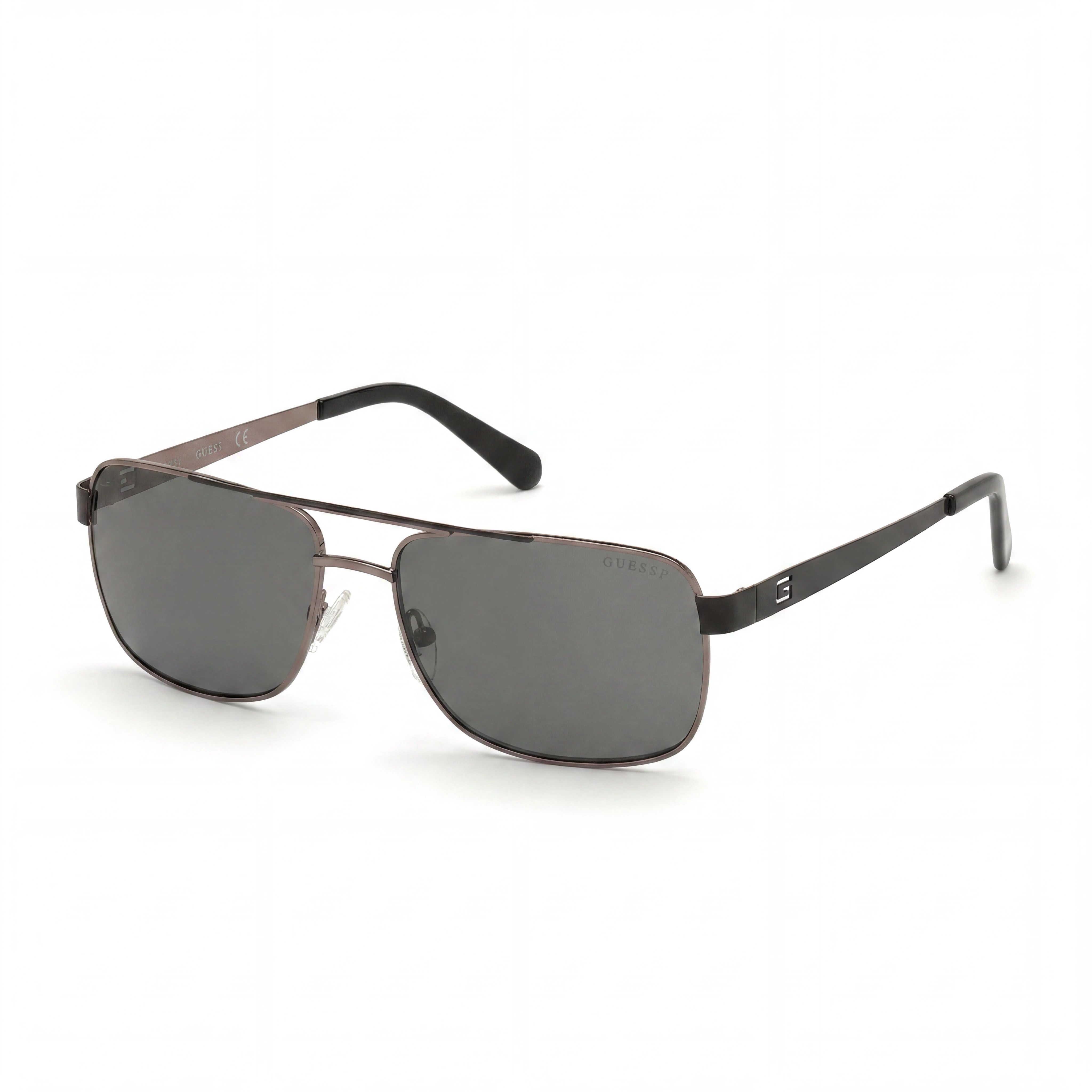 GUESS Gu6968 Men's Plastic Gunmetal Frame with Acetate Smoke Polarized UV Protected Lenses 58mm, Photo 1