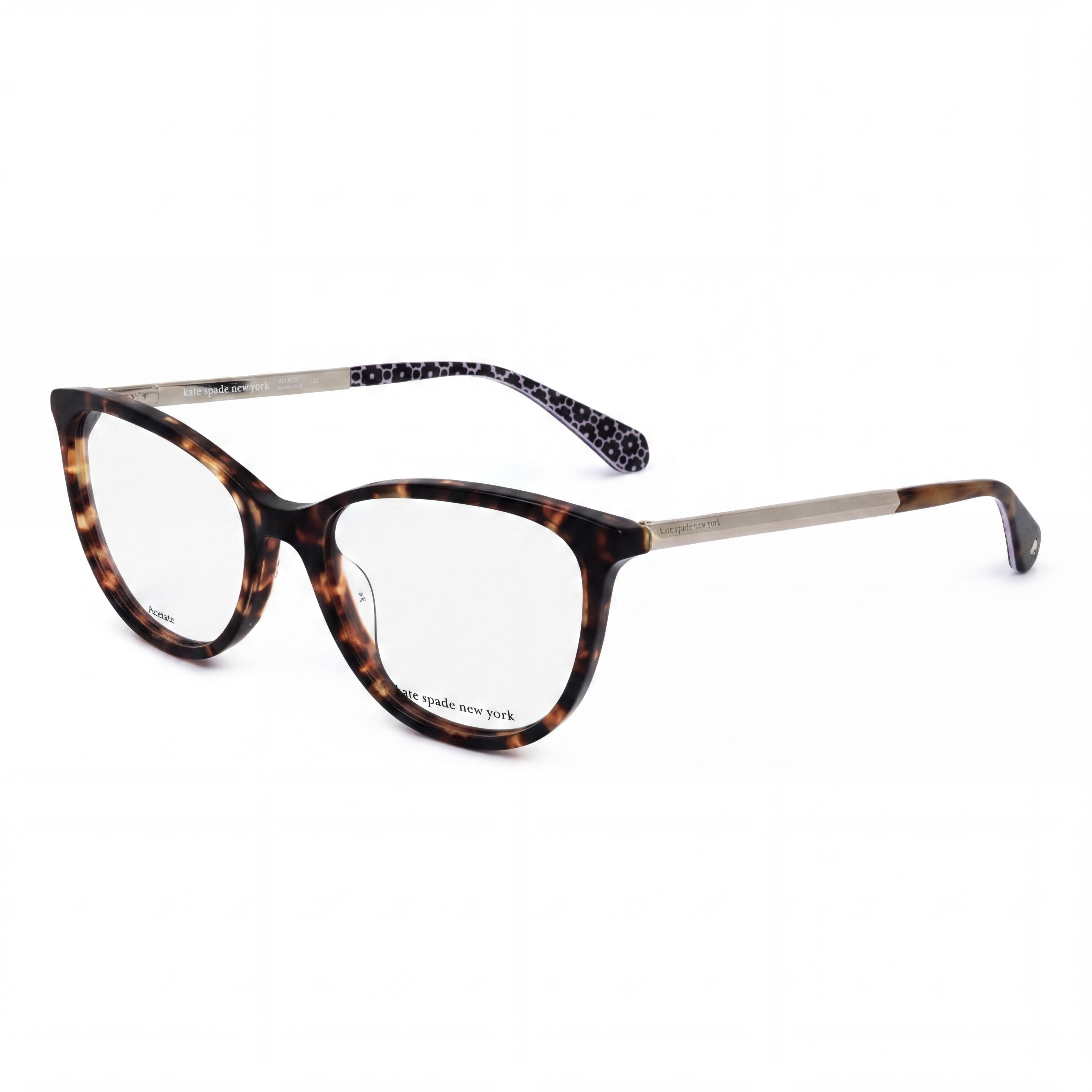 kate spade new york Gafas de mujer Kimberlee de aro completo de plástico Habana Doradas aptas para cristales graduados 52-17, Photo 1